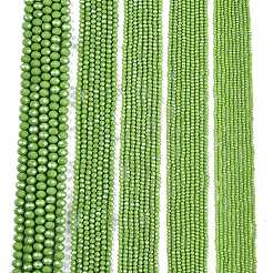 Chapelets de perles en verre électroplaqué&nbsp;LS-EGLA-A044-P8mm-A30