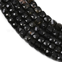 Natürliche schwarze Turmalin Perlen Stränge&nbsp;G-P612-B01-01