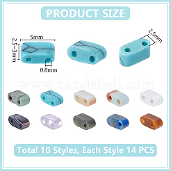 140 Stück 10 Stile natürliche und synthetische gemischte Edelsteinperlen&nbsp;G-UN0001-33