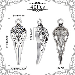 40 pièces pendentifs en alliage de style tibétain&nbsp;FIND-SC0004-03