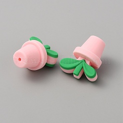 Perline in silicone ecologico per alimenti per foglie&nbsp;SIL-WH0014-18J