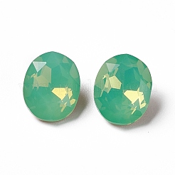 Cabochon con strass in vetro opale placcato k9&nbsp;RGLA-J020-B-NC