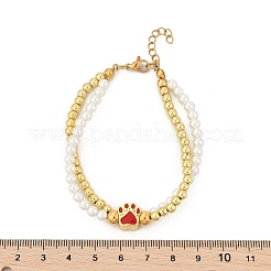 Pulseras de cobre multifilares&nbsp;BJEW-M056-09G-03