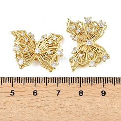 Micropave de latón transparente perlas de circonita&nbsp;KK-D109-05A-G