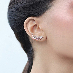 S925 Silber Zirkon Blatt Tropfen Ohrringe Halskette Schmuck-Set für Frauen elegante Mode&nbsp;YN0481-3