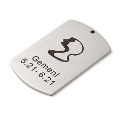 Pendentifs en acier inoxydable 304 anti-ternissement&nbsp;LS-STAS-C098-01F-P