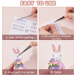 Wimpernaufkleber für Puppen aus Plastik&nbsp;DIY-WH0740-42