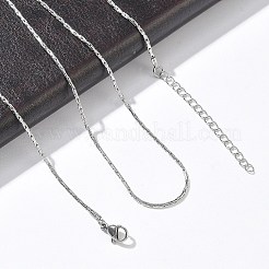 1.2 mm Boston-Gliederkette aus 304 Edelstahl&nbsp;NJEW-D328-01P-02