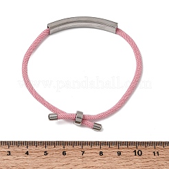 Fabrication de bracelets coulissants en cordon Milan rond en nylon&nbsp;BJEW-L722-01P-12