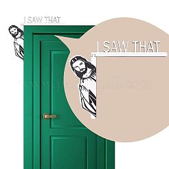 Jésus j'ai vu ce cadre de porte en bois&nbsp;AJEW-WH0033-90