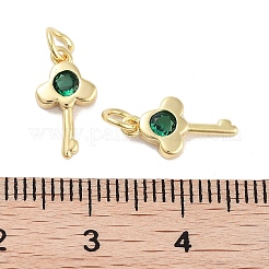 Ottone micro spianare fascino zirconi&nbsp;KK-C051-08G