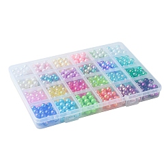 Kit di risultati per la creazione di gioielli con perline rotonde in acrilico e plastica fai da te 600 pz 24 stili&nbsp;DIY-FS0005-63