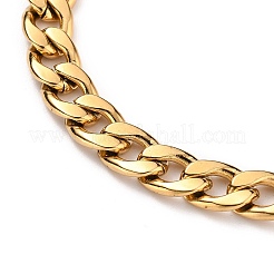 Damen-Armbänder aus kubanischem Gliederkettenstahl 304&nbsp;X-BJEW-JB05611-01