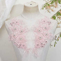 1 paire d'écussons thermocollants en polyester et sequins brodés&nbsp;DIY-CY0003-82B
