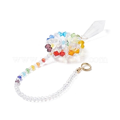Decorazioni pendenti con proiettili di vetro&nbsp;HJEW-TA00020