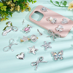 Kit di cabochon in plastica con strass e perle finte in plastica ABS e pendenti in lega&nbsp;DIY-SC0033-93