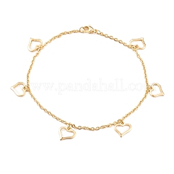 Fußkettchen mit Charms aus Edelstahl 304&nbsp;AJEW-H103-01
