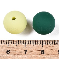 Perline acriliche siliconiche imitate in stile gommato&nbsp;MACR-T048-01A-08