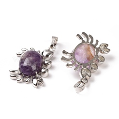Pendentifs en pierre précieuse naturelle & synthétique&nbsp;G-D469-01P