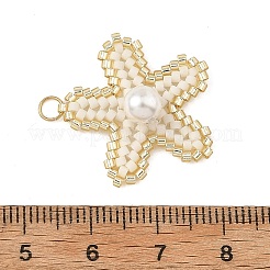 Anhänger aus Miyuki-Glasperlen und Muschelperlen&nbsp;PALLOY-MZ01378-01