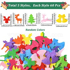 300 Stück 5 Stile Weihnachtsthema Vliesstoff&nbsp;FIND-SC0019-19