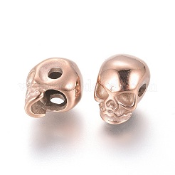 Placcatura ionica (ip) perle in acciaio inossidabile 304&nbsp;STAS-G204-46RG