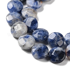 Natürliche blaue Fleck Jaspis Perlen Stränge&nbsp;G-K357-B14-01