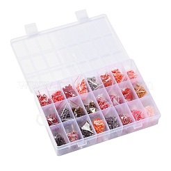 288g 24 colores cuentas de semillas de vidrio&nbsp;SEED-JQ0005-01B-4mm