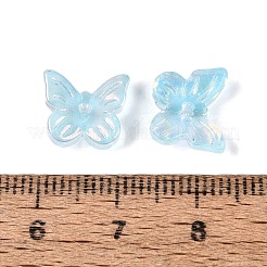 Electroplate cuentas de vidrio transparentes&nbsp;EGLA-N057-03F
