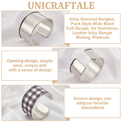 2 bracciale in lega scanalata&nbsp;FIND-UN0015-98B