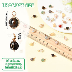 32 pz 16 stili pendenti con pietre preziose naturali e sintetiche&nbsp;PALLOY-SW00089