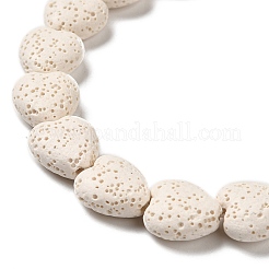 Fili di perle di roccia lavica naturale&nbsp;G-N0114-A36