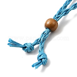 Cordon de cire tressé pochette en macramé fabrication de collier&nbsp;NJEW-J007-07