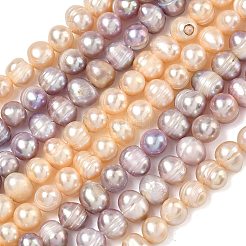 Brins de perles de culture d'eau douce naturelles&nbsp;PEAR-L034-10C