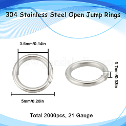 Offene Biegeringe aus Edelstahl 304&nbsp;STAS-SC0006-10B