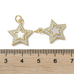 Colgante micropavé cubic zirconia de latón&nbsp;KK-G485-13G