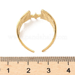 Fledermaus gehämmerte Manschettenringe aus Edelstahl 304&nbsp;LS-RJEW-S626-03G