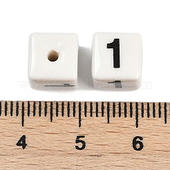 Perles en porcelaine manuelles&nbsp;X1-PORC-R003-07-01
