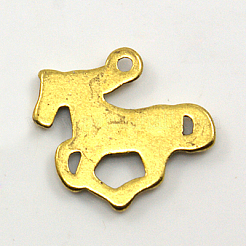 Pendentifs en alliage de style tibétain&nbsp;TIBEB-LF1172YKG-AG-LF
