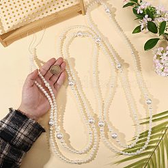 Adornos colgantes de perlas de imitación de plástico ABS&nbsp;HJEW-PH02595