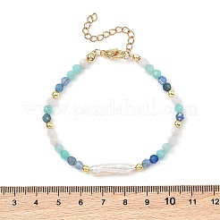 Armbänder aus natürlichen und synthetischen Edelsteinen sowie Barockperlen&nbsp;BJEW-JB13594