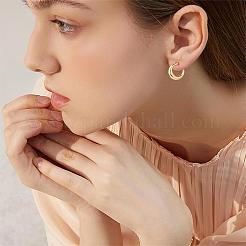 Croissant de lune grosses boucles d'oreilles boucles d'oreilles demi-créoles boucles d'oreilles ovales ouvertes larme cerceau boucles d'oreilles tirer à travers les boucles d'oreilles déclaration bijoux cadeau pour les femmes&nbsp;JE1089C