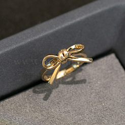 Anillo de dedo de plata esterlina con lazo para mujer&nbsp;FS-WGCDFEC-01