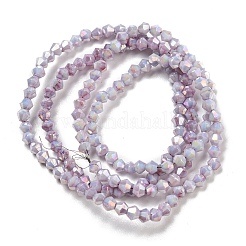 Fili di perle di vetro trasparenti con vernice da forno&nbsp;DGLA-F002-04G