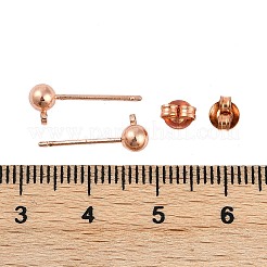 Messing Ohrstecker Zubehör&nbsp;EC593-RG-NF