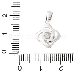 Feine silberne Zirkonia-Anhänger&nbsp;STER-S008-01A-P