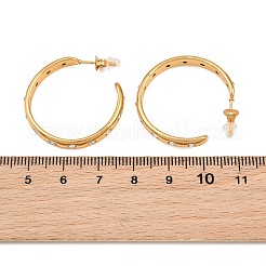 Pendientes de acero inoxidable 304 con rhinestone&nbsp;SA-CBA0ADC-01G