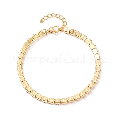 Gliederkettenarmbänder aus 304 Edelstahl mit Strassen&nbsp;STAS-A052-15M