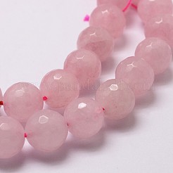 Chapelets de perles en quartz rose naturel&nbsp;G-G736-13-6mm