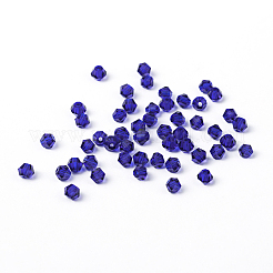 Perles bicone à facettes en verre d'imitation cristal cristallisé&nbsp;X-G22QS072